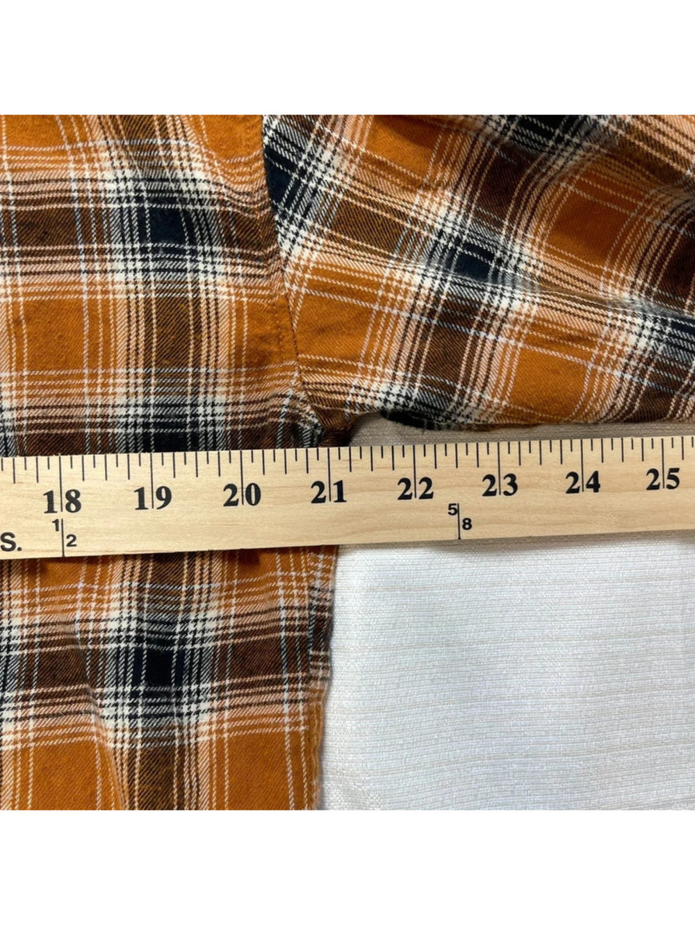 Levi's Women's Plaid Button Front Shirt Brown Black 100% Cotton Small - Picture 6 of 7